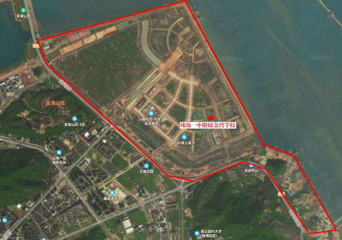 拟划分学区示意图△