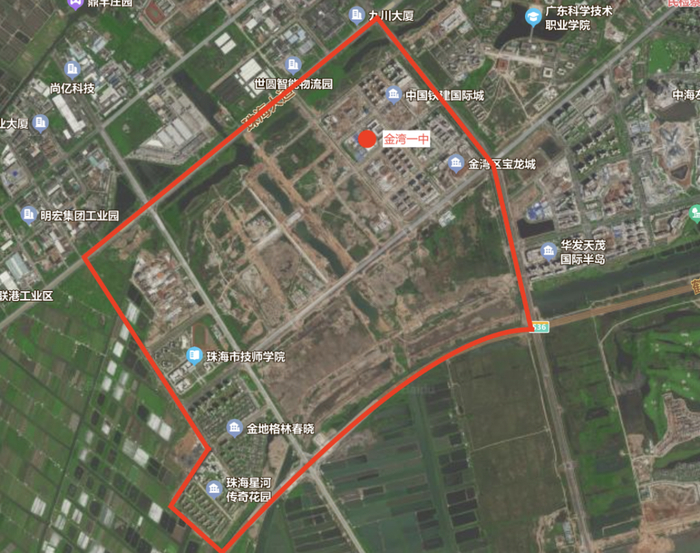 拟划分学区示意图△