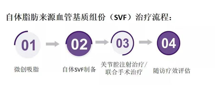 自体SVF治疗流程。医院供图