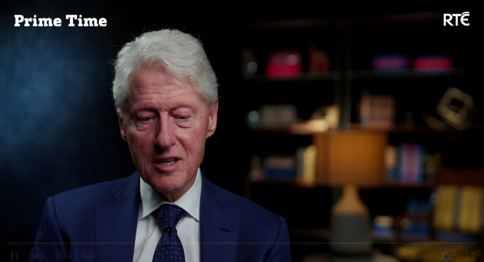 克林顿 截图自RTÉ
