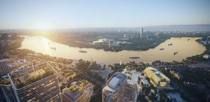 “浦江之心”跨江缆车效果图。上海市徐汇区供图