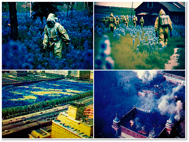 网友制作的假“苏联蓝色瘟疫事件”组图