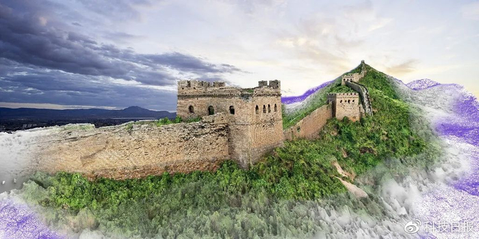 航测获得的实景三维模型示例（河北金山岭长城）