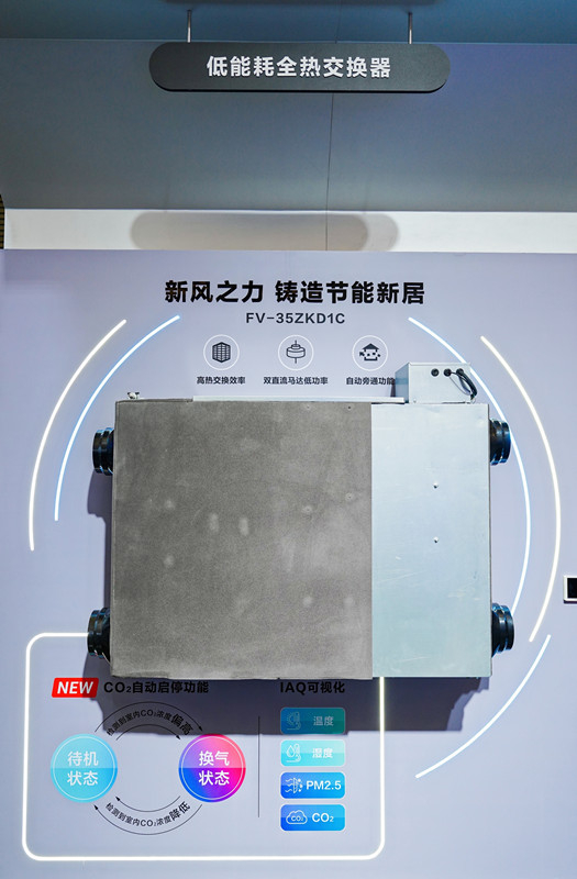 　　图：松下低能耗全热交换器