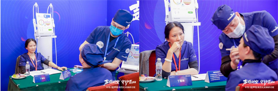 　　丁蕙琳主任担任半岛超声炮规范化培训考核考官