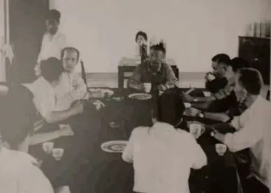 1973年联合国大坝委员会原名誉主席托兰到安丰塘考察