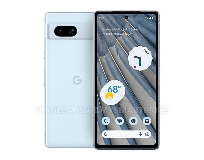 谷歌Pixel 7a 手机高清渲染图流出，北极蓝版首次曝光_手机新浪网