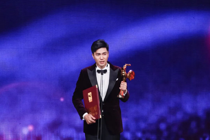 杨程成在金鸡奖颁奖典礼现场