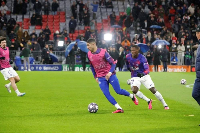 赛前训练。图片来源：巴黎圣日耳曼官网