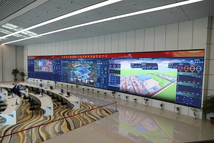图为河北联通为裕泰化工集团搭建的5G+工业互联网智能管控平台。
