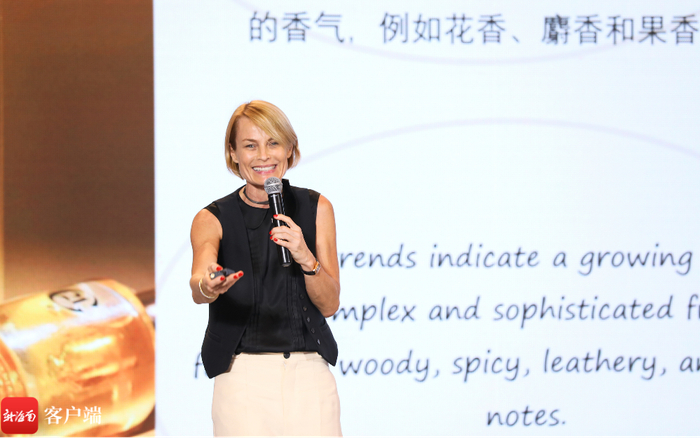 颖通中国合作伙伴Maison 21G品牌主理人Johanna Monange（约翰娜·莫南吉）。记者 李昊 摄