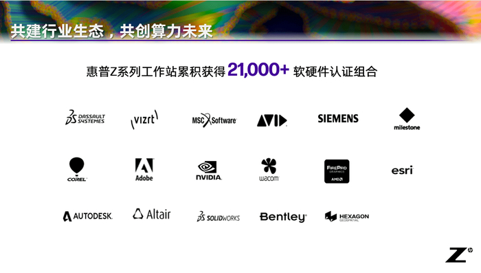 惠普Z系列工作站累计获得21000+软硬件认证组合