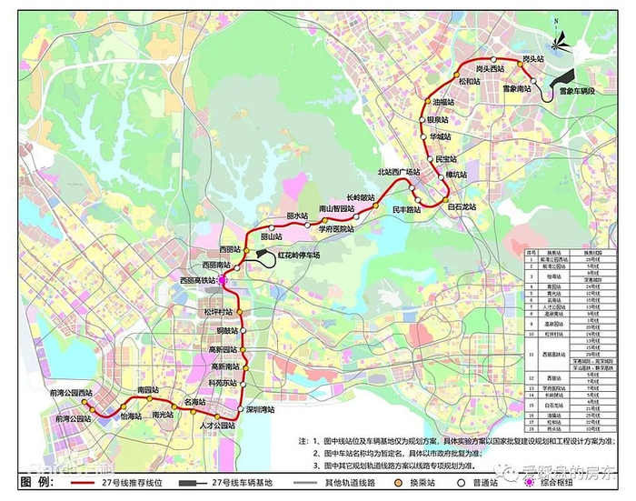 27号线示意图