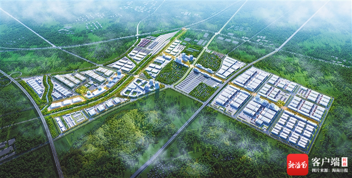 物流园区效果图。海南省物流集团供图