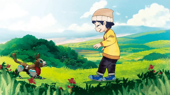 　　由日本奈飞（Netflix JP）和日本WIT工作室、微软小冰公司日本分部（rinna）共同制作的的动画《犬与少年》，是历史上第一部用AI技术生成背景的商业动画片。