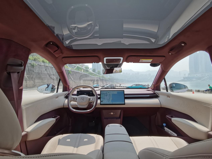 极氪X内饰设计。 华龙网-新重庆客户端 杨翔然 摄