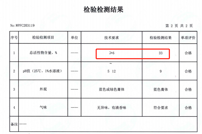 自洁弹国家质量检测报告 部分