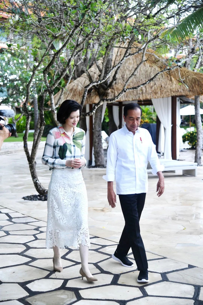 总台主持人邹韵采访印度尼西亚总统佐科