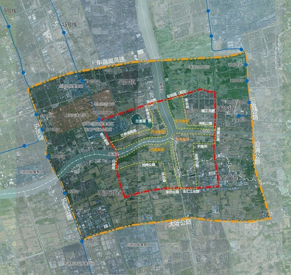 图说：“三水交汇地区”国际方案征集设计范围 采访对象供图（下同）