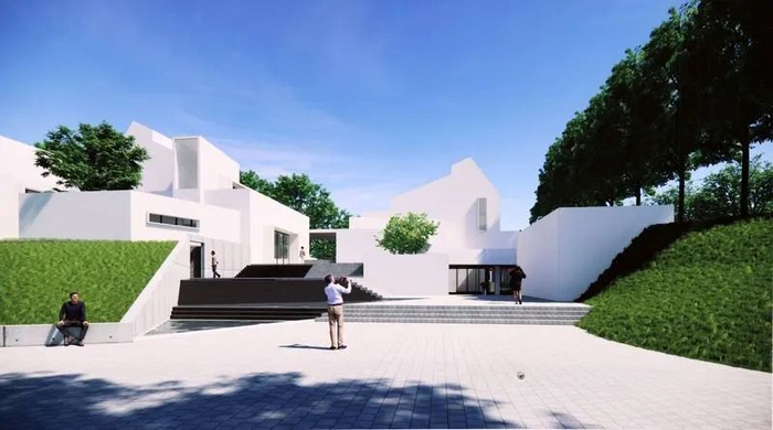 起湾道入口效果图。  记者 文波  摄