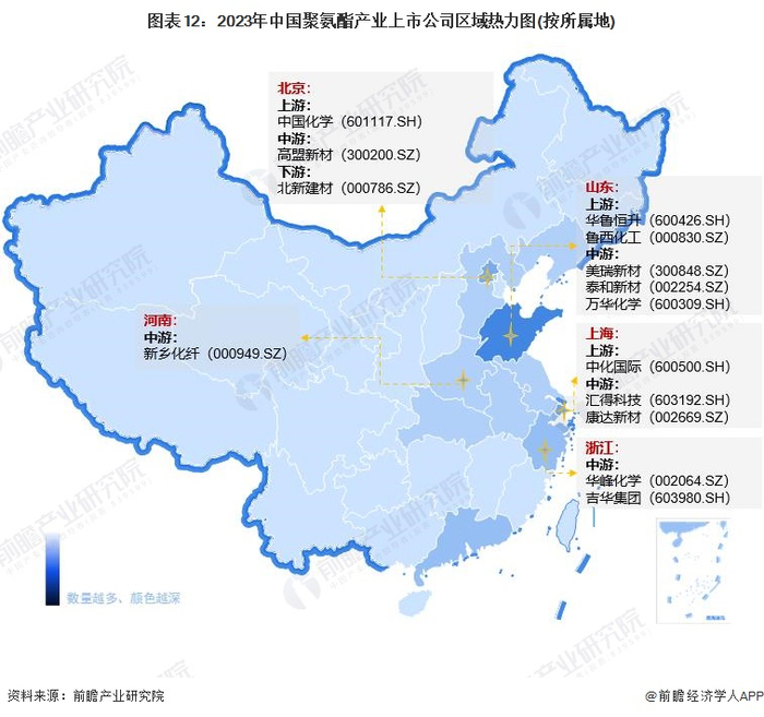 注：颜色越深代表数量越多。