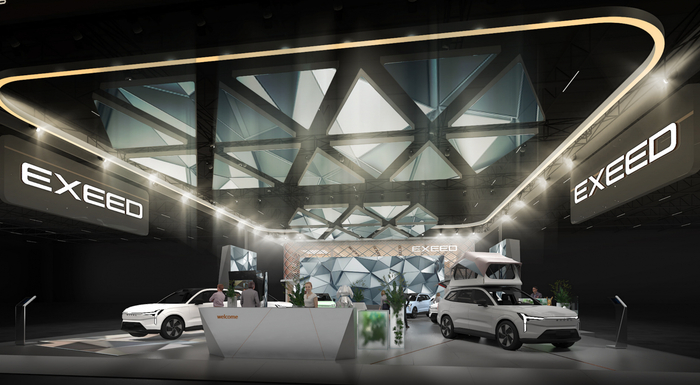 　　上海车展星途展台效果图