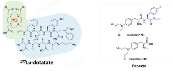 图3 已经上市的PDC药物