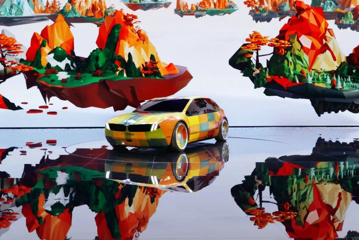 ▲宝马全彩E Ink版BMW Dee数字概念车 图片来源：企业供图