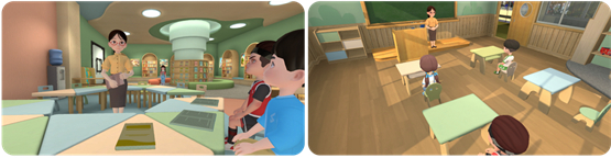 数药智能孤独症康复训练软件《AI星河》情景模拟对话之教室