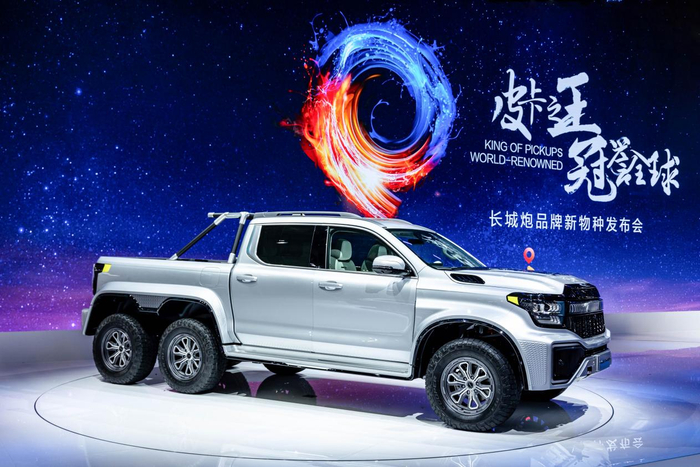 长城炮6X6共创车型CYBERP!CKUP。 长城炮供图 华龙网发