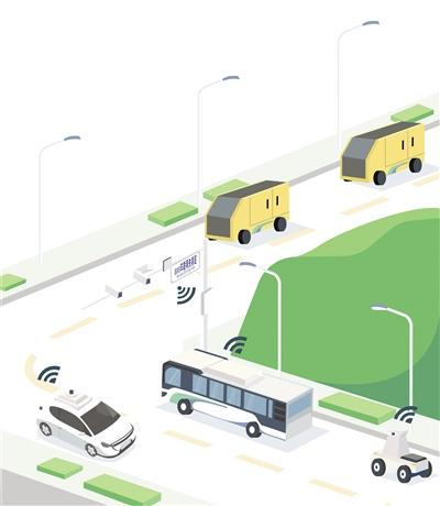 车联网先导区示意图。罗国顺制图