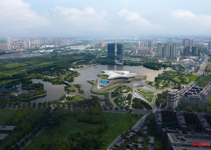 ▲清水河高新技术产业走廊世界科幻公园效果图