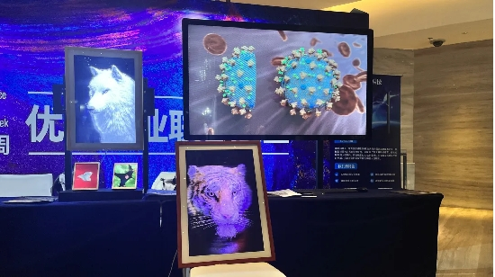 *图为现场臻像产品展示区