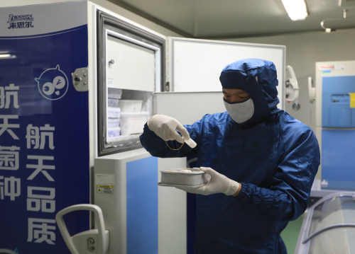 （来思尔乳业的菌种资源库）