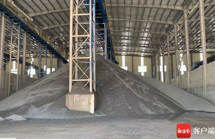 　　昌江年处理300万吨尾矿综合利用生态示范项目已投产。记者 程小丹 摄