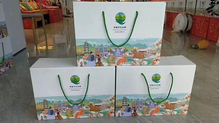 琼海农业品牌外包装。记者 苏桂除摄