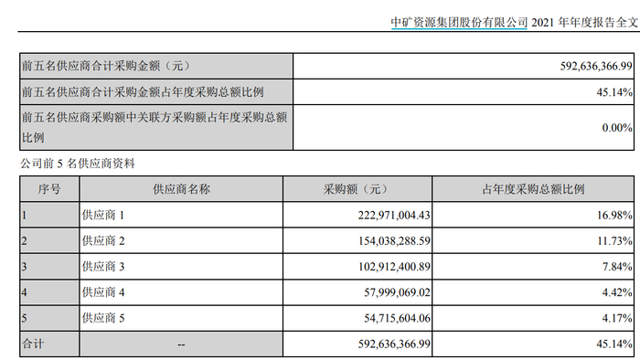 （来源：中矿资源2021年年报）