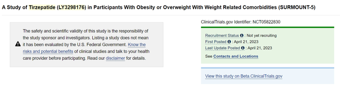来源：clinicaltrials.gov