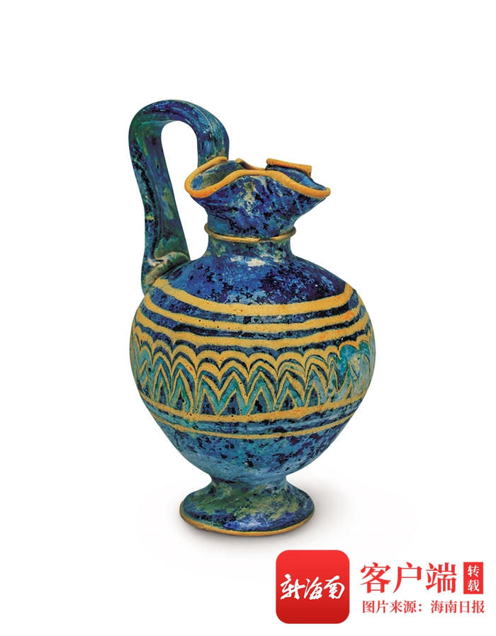 　　公元前6世纪至前4世纪阿契美尼德王朝东地中海地区的单柄壶。海南省博物馆供图