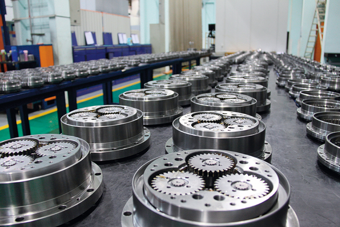 秦川机床生产的工业机器人RV 减速机（2023 年4 月19 日摄） 受访者供图