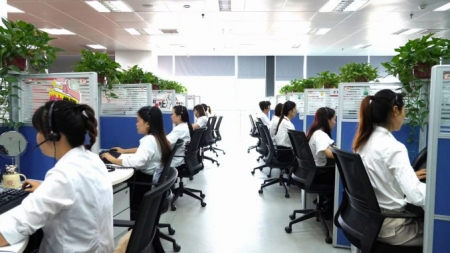 服务外包企业。内江市东兴区商务局供图