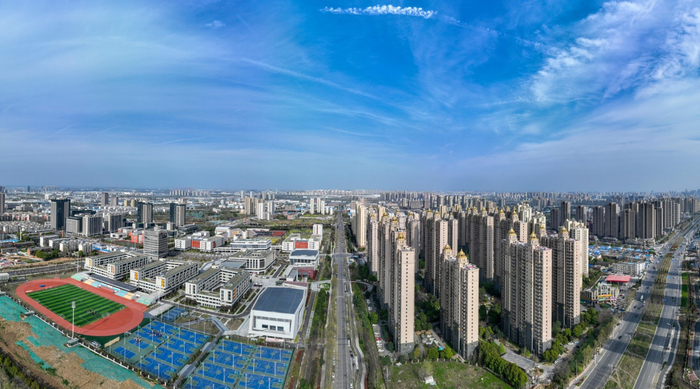 合肥庐阳经开区一景。（何刚  摄）