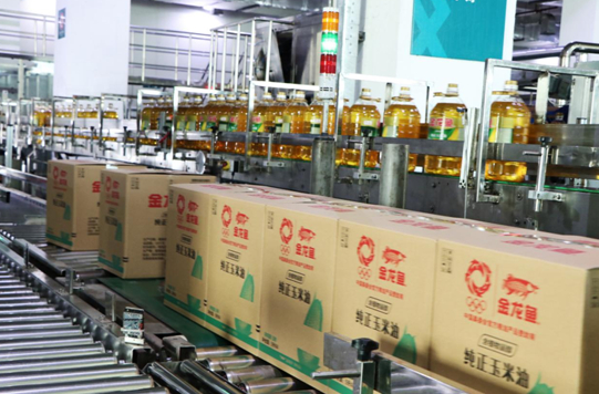 食用油成品包装线
