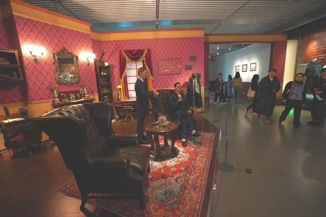 展览对福尔摩斯的故事场景进行了复原。新京报记者 浦峰 摄