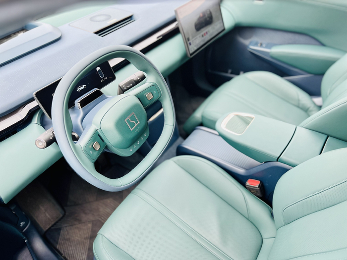 极氪X内饰设计。 华龙网-新重庆客户端 许川 摄