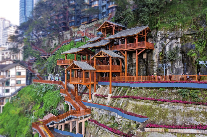 戴家巷崖壁步道。受访者供图