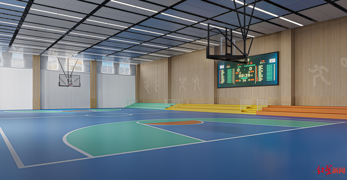 ▲成都英华学校体育馆