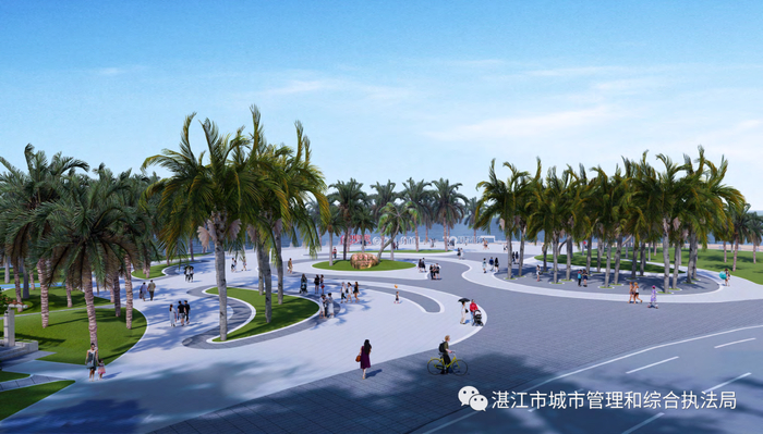 （海风广场改造后效果图）