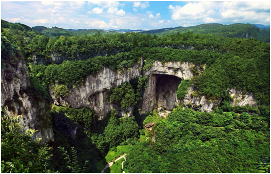 天生三桥俯瞰图