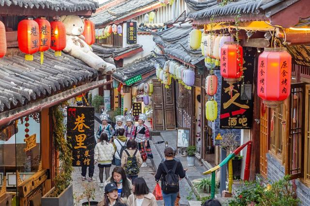 ▲丽江大研古城。